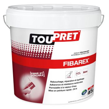 Enduit reboucheur façade fibré polyvalent Fibarex